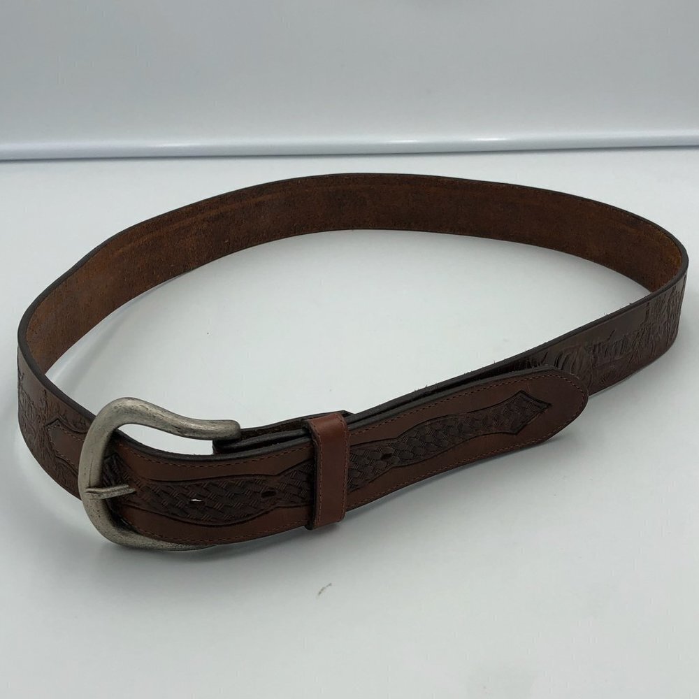 Justin Brand Top Grain Cowhide Belt Made in the USA